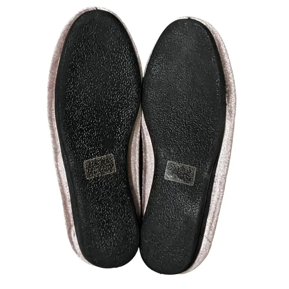 Flexus by Spring Step rose loud light grey velvet slipper ballet flat 38